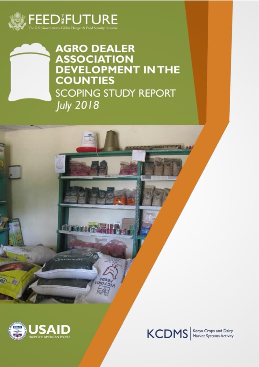Scoping Study: Agro-Dealer Association Development in Twelve Counties in Kenya