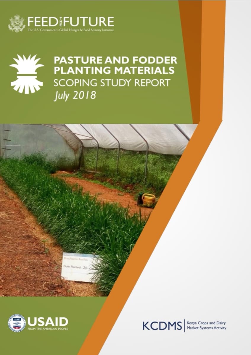 Scoping Study: Pasture and Fodder Planting Materials in Kenya