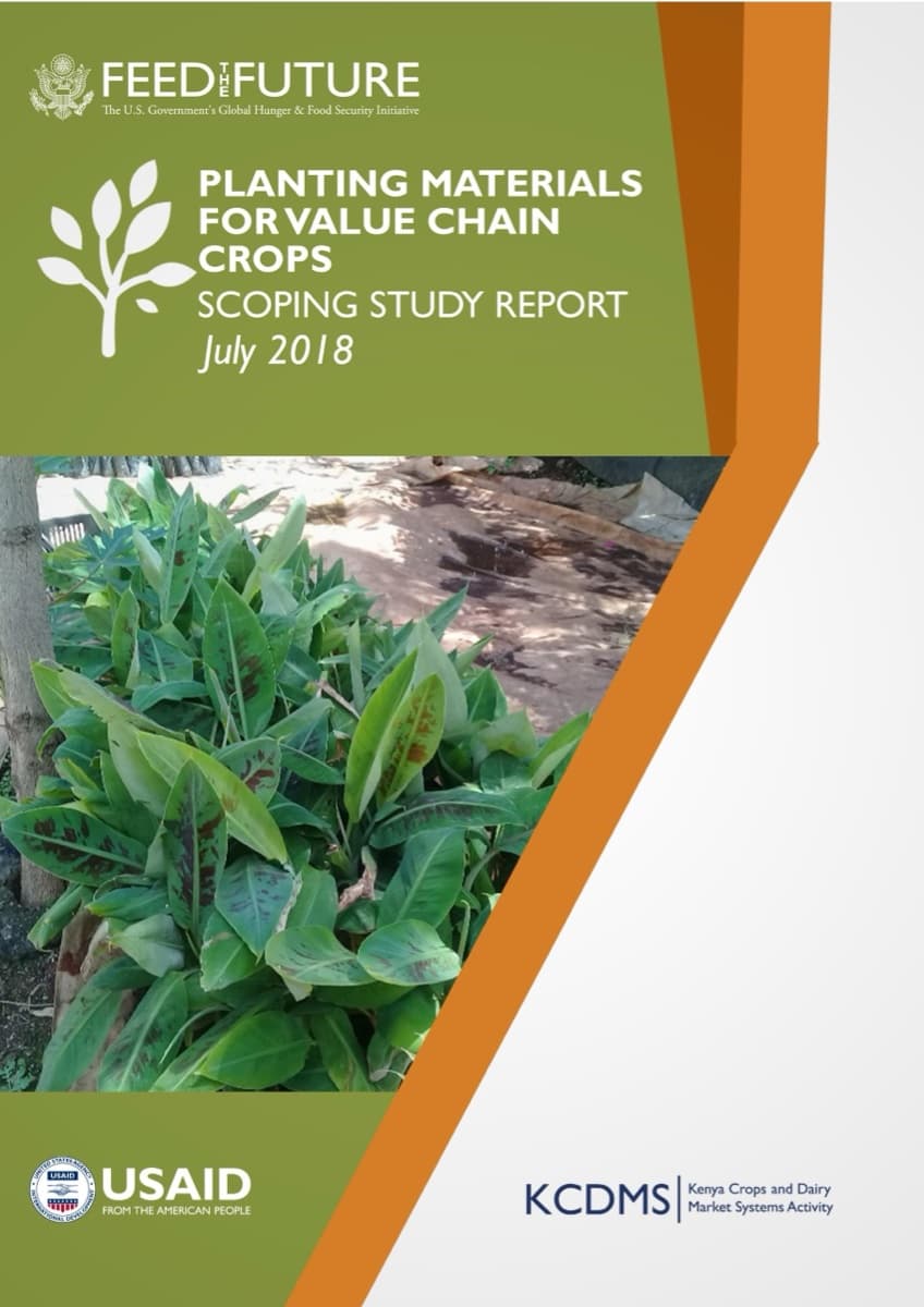 Scoping Study: Planting Materials for Value Chain Crops in Kenya